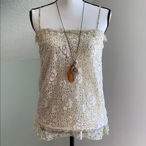 Love On Tap Lace Tank Top